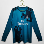 2017-20018 Maillot Retro Real Madrid Third  Manches Longues