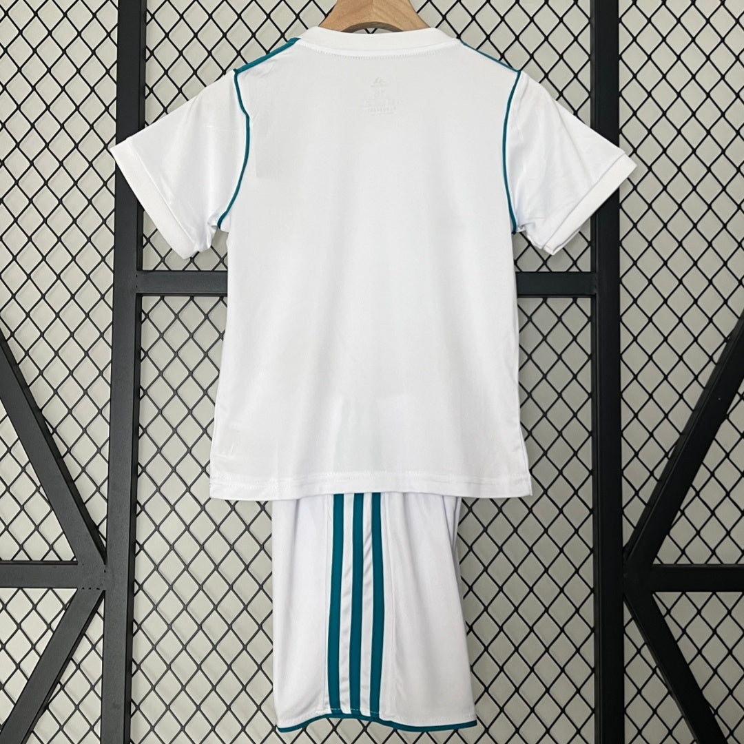 2017-2018 Ensemble Enfant Real Madrid Domicile Rétro
