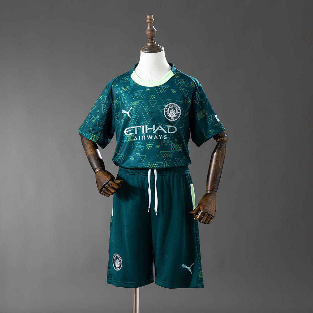 Ensemble Enfant 25/26 Manchester City (Domicile-Extérieur-Third)