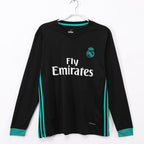 2017-2018 Maillot Retro Real Madrid Extérieur  Manches Longues