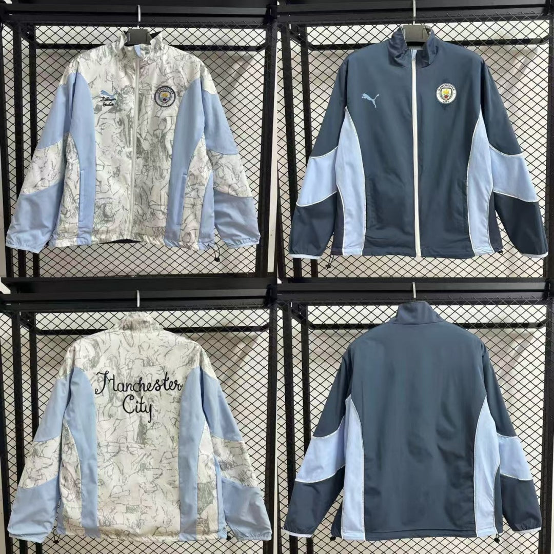 Veste coupe-vent réversible Manchester City S1058