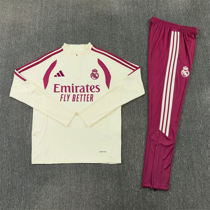 Ensemble 26/27 Real Madrid Crème/Framboise