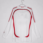 2006 2007 Maillot AC Milan Extérieur Rétro  Manches Longues