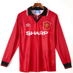 1994-1996 Manchester United Domicile maillot Retro Manches Longues