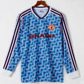 1990-1992 Manchester United Extérieur maillot Retro Manches Longues