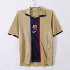 2001-2002 Maillot Barcelone Extérieur Rétro