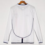 2002 Maillot  Angleterre Domicile Retro Manches Longues