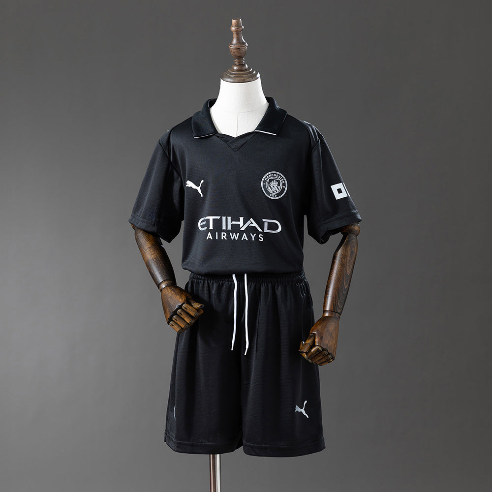 Ensemble Enfant 25/26 Manchester City (Domicile-Extérieur-Third)
