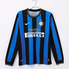 2009-2010 Maillot Retro Inter Milan Domicile Manches Longues