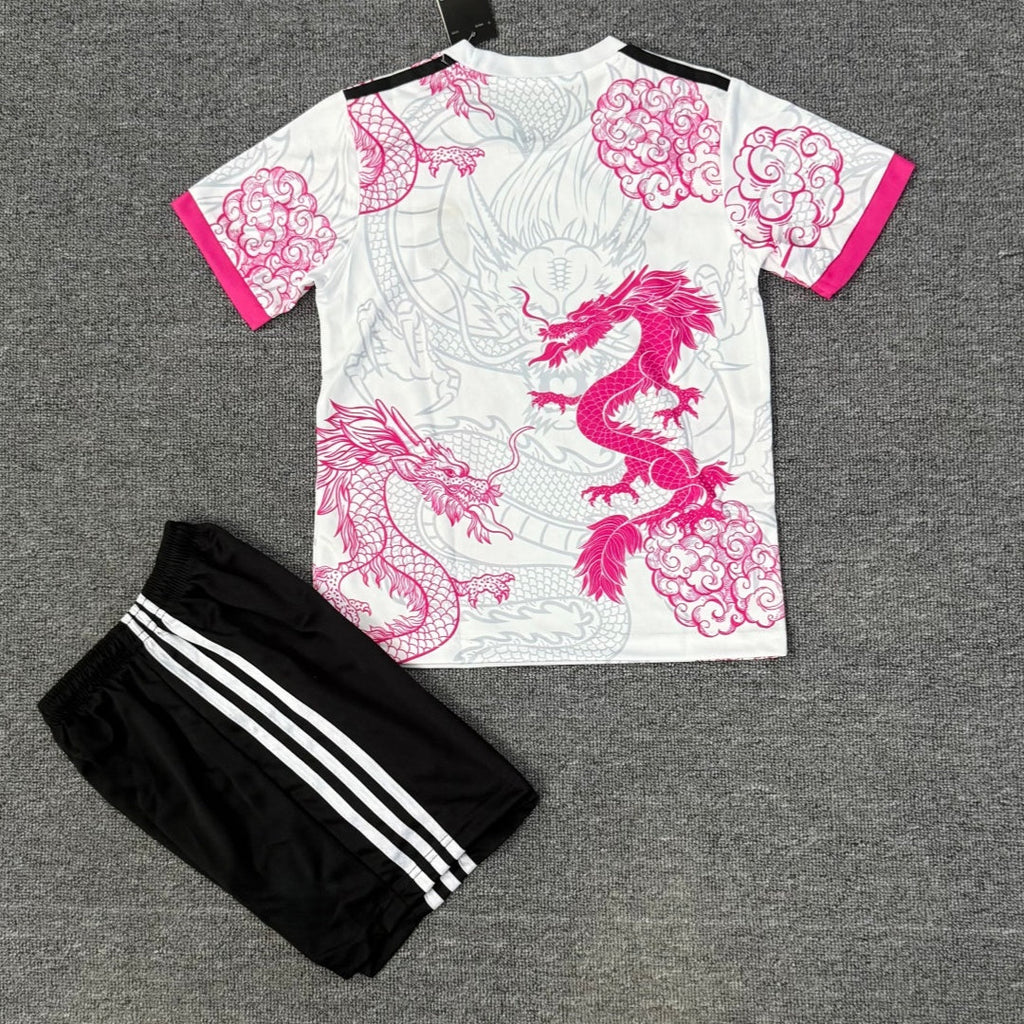 25/26 Ensemble Enfant  Real Madrid Spécial rose dragon