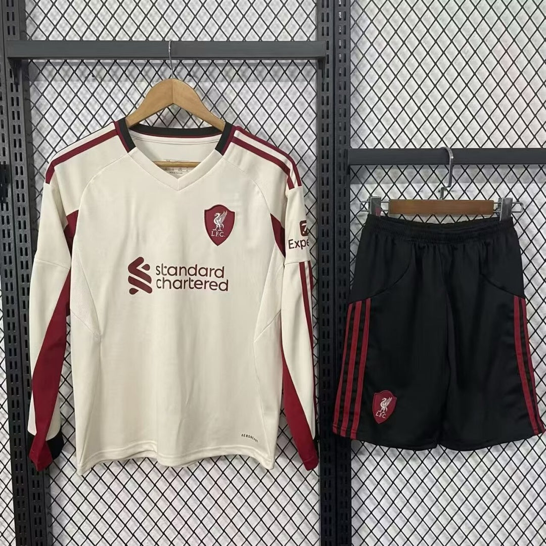Ensemble 25/26 Liverpool Extérieur Adult  Manches Longues