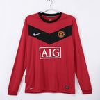 2010 Manchester United Domicile maillot Retro Manches Longues